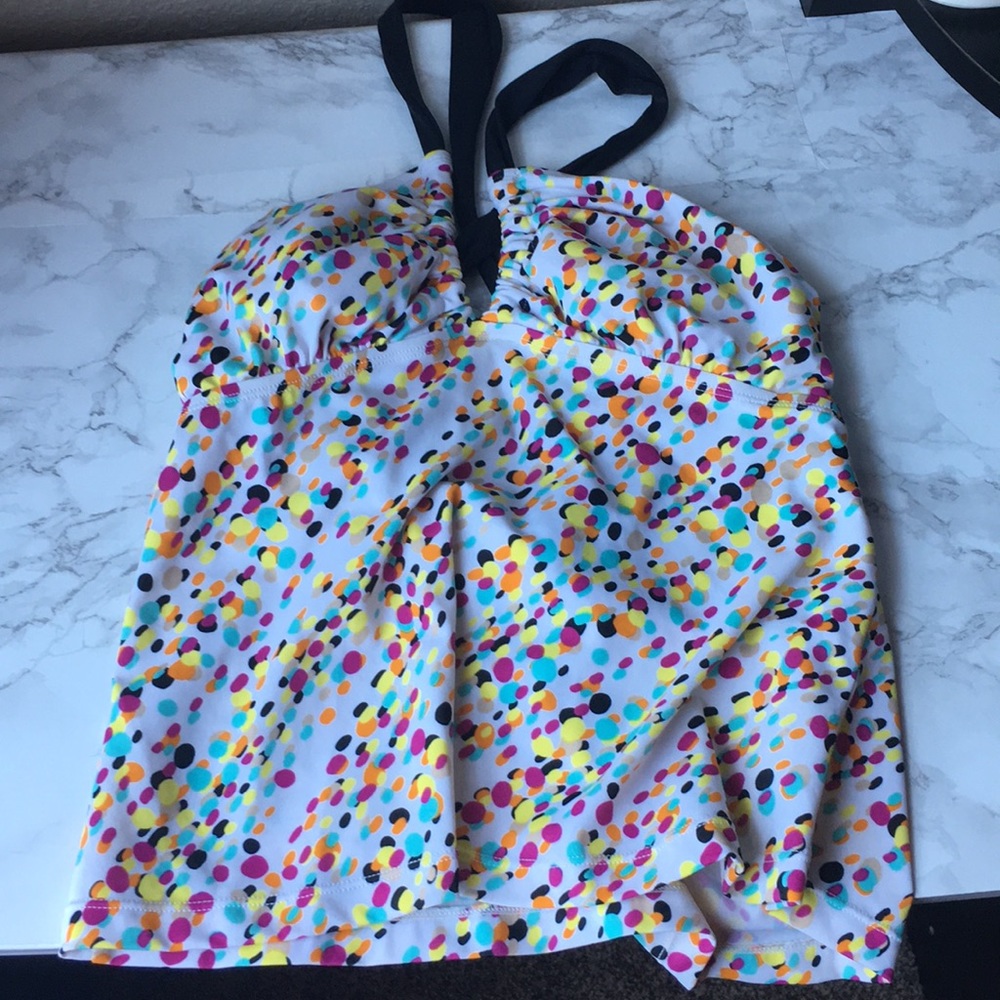 Cute polka dot tankini top (: